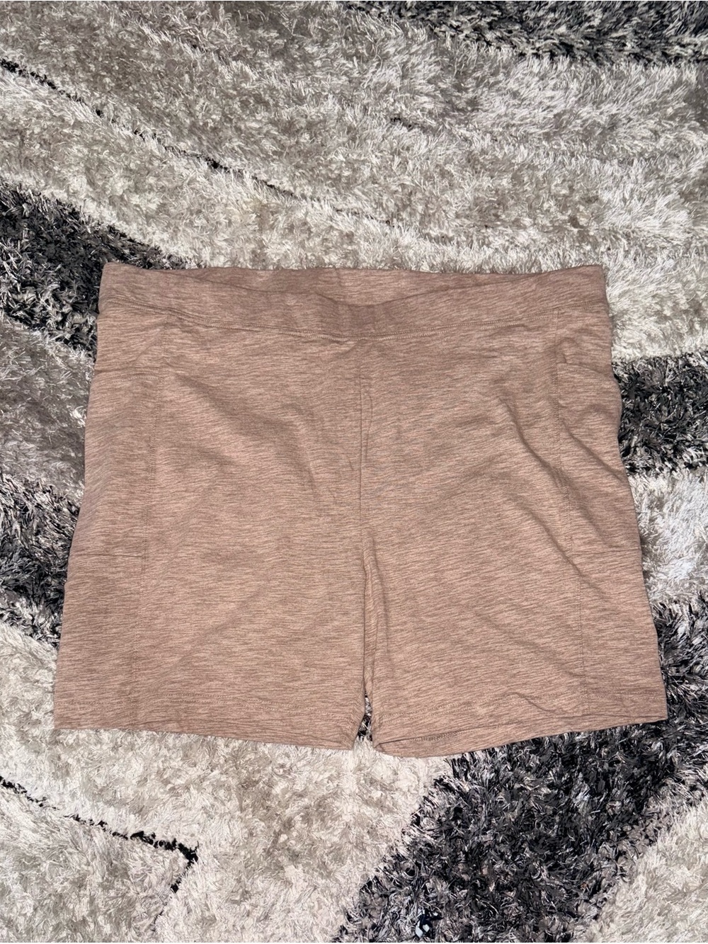 Old Navy High-Rise Side-Pocket Heather Brown Biker Shorts Women’s Size 4X NWOT